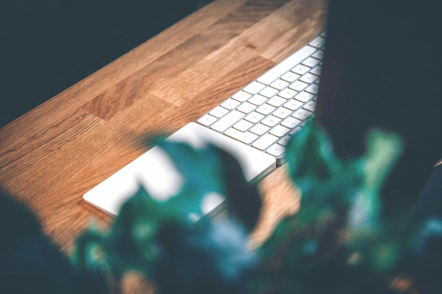 Business planning workspace with financial documents